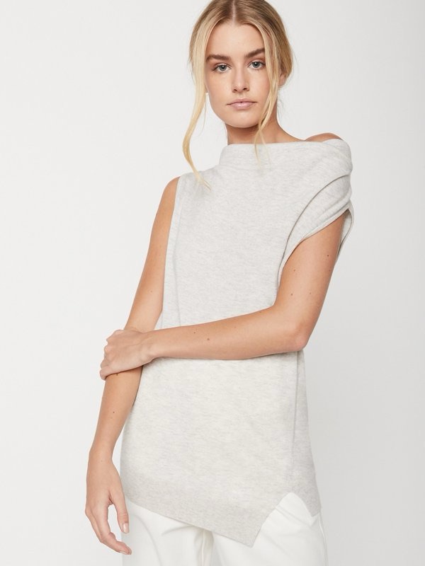 Brochu Walker Nohr Off-Shoulder-Dove Grey